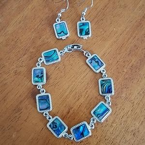 Bracelet and matching earrings set